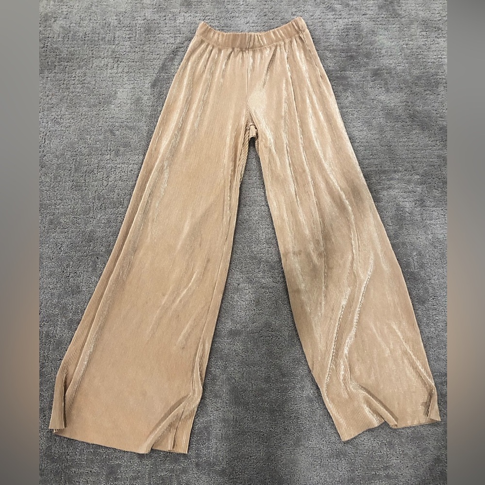 Windsor Wide Leg Lightweight Sparkly High-Waist Pants